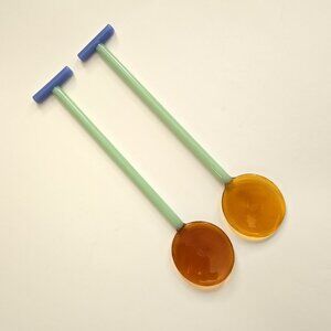 Hubsch Crave Danish Blown Glass Salad Servers